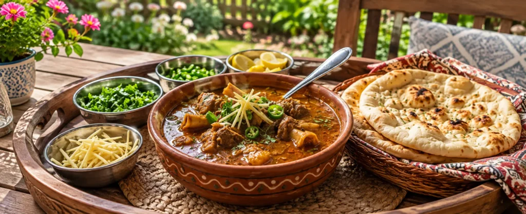 Authentic Lahori Paya made with tender goat or beef trotters and Pakistani spices