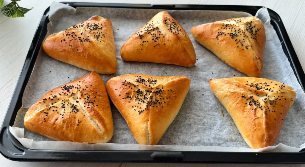 Soft and juicy Middle Eastern chicken fatayer filled with creamy seasoned chicken and feta cheese