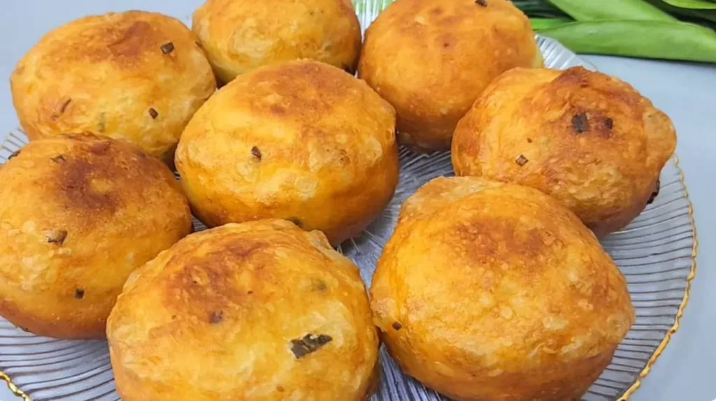 Crispy potato and minced meat patties with golden fried exterior and savory filling