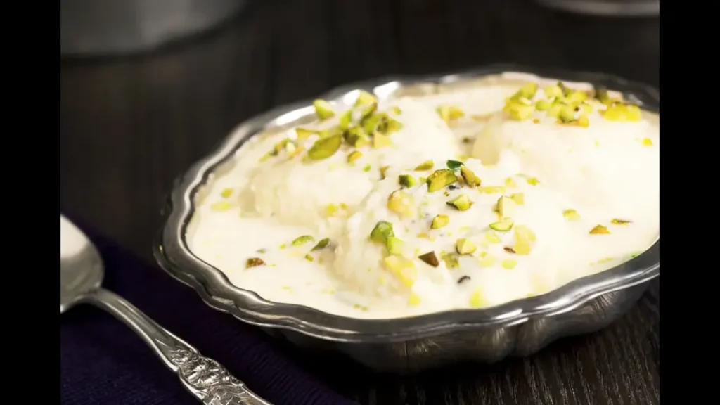 Easy homemade Rasmalai made with milk powder and sweetened milk